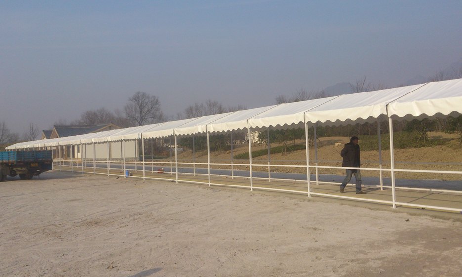 小型联体篷房钢铝3米跨度